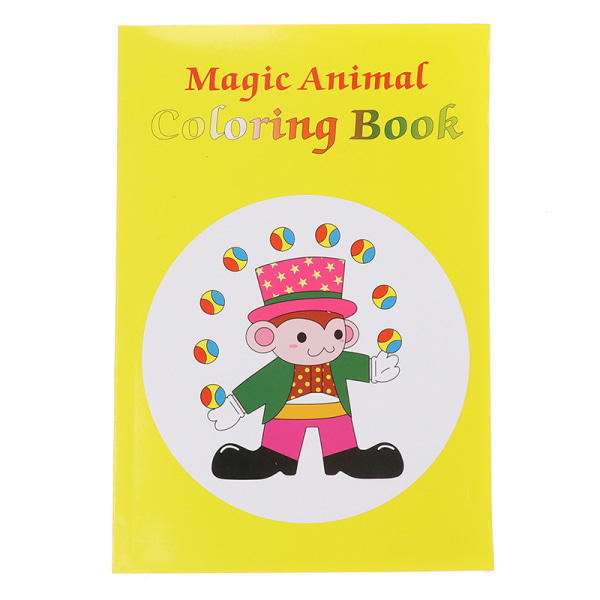 Magic Coloring Book Morsomme magiske triks nærbilde Magic Book Magi Yellow one size