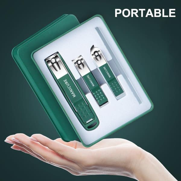 4/6 STK Negleklippersæt Rustfrit Manicure Pedicure Sæt 6Pcs
