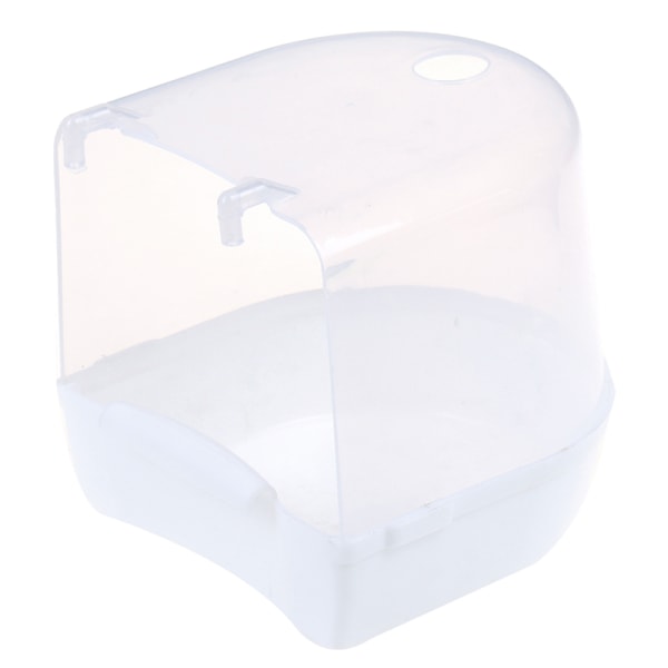 Plast Fågel Vattenbadkar Box Badkar Papegoja För Parakit Hängning White one size