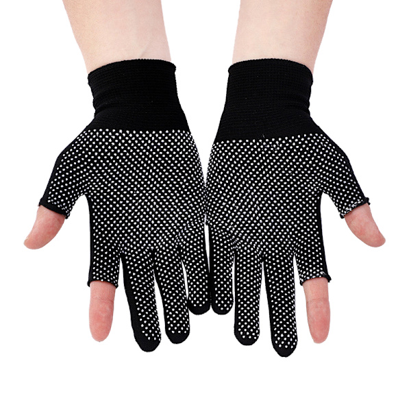 Sklisikker berøringsnylonhansker Herre Dame Sommer Outdoor Riding Spo Black