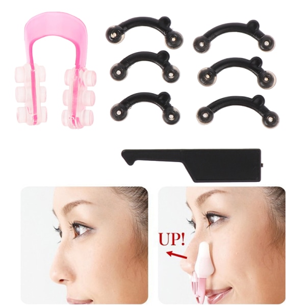 6 STK/Sæt 3 Størrelser Kvinder Beauty Nose Up Lifting Bridge Shaper Mas one size