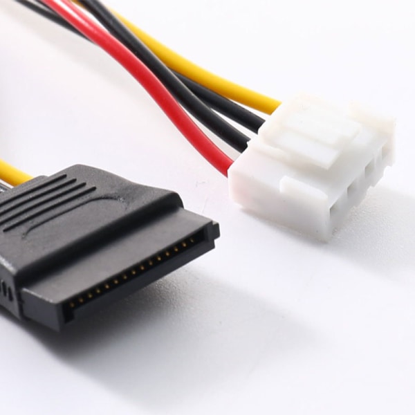 SATA 15 pins hunn til 4 pins hunn FDD Floppy Adapter Harddisk A