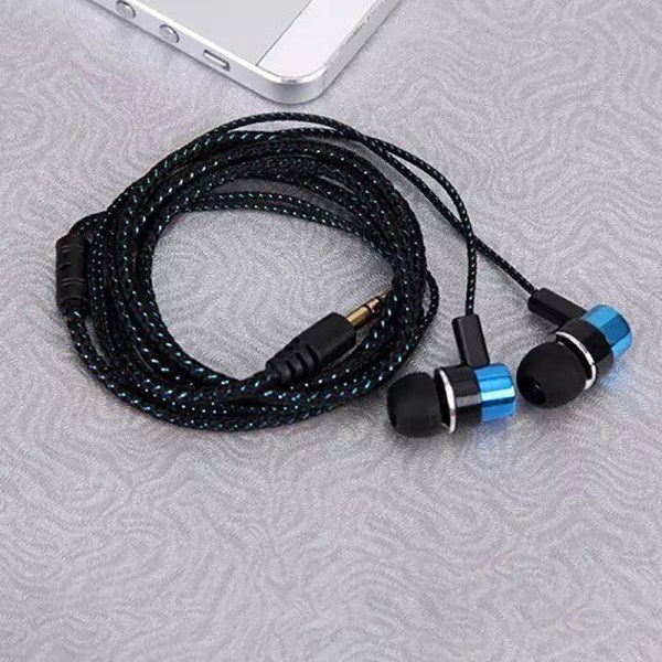 3,5 mm kablede hodetelefoner HiFi In-ear Sports Gaming Earbud Stereo Color A4