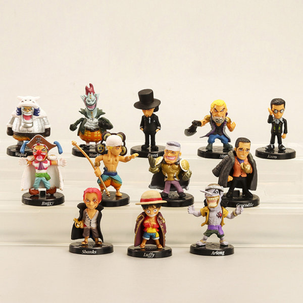 12 kpl / set Monkey D. Luffy Nami Boa Hancock Roronoa Zoro Action Multicolor Onesize