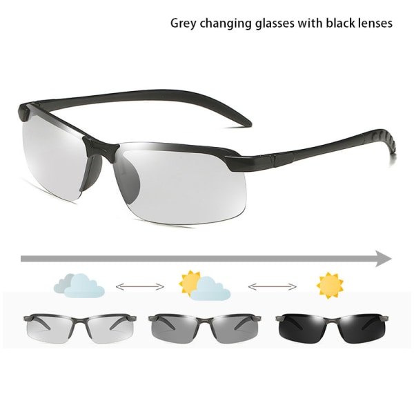 Polariserte fotokromatiske solbriller Dag- og nattkjøring Fiske C onesize
