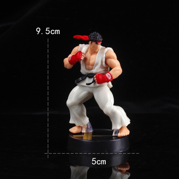 Anime Action Figur PVC Toys og Street Fighter Game Dolls Room D Red One Size