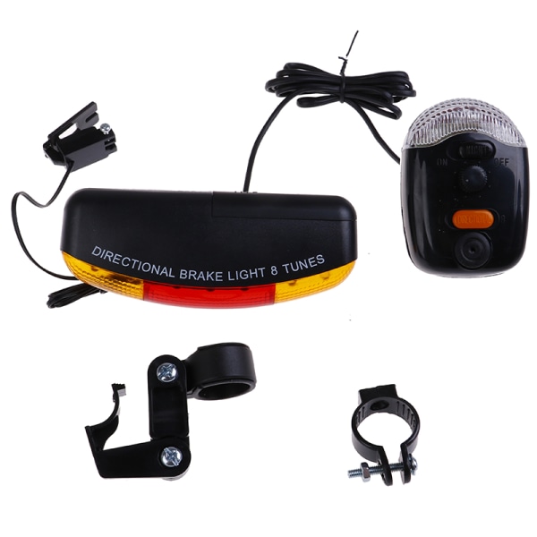 Alsidigt mountainbike blink + cykelbaglygte + Horn One Size One Size