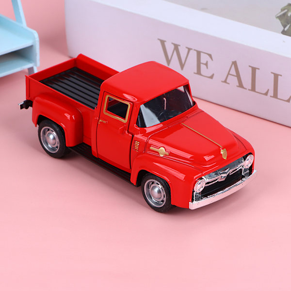 Classic Pickup Car 1/32 Scare Model Simulation Alloy Diecasts P Red One size