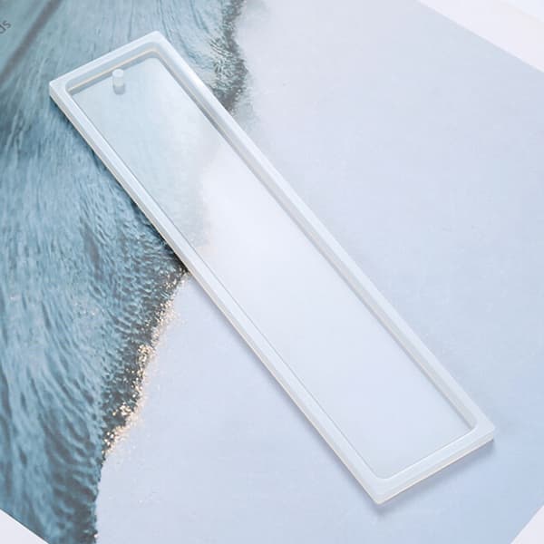 Rektangel Silikone Bogmærke Form DIY Making Epoxy Resin smykker