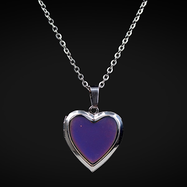 Mood kaulakorut Heart Pendant kaulakoru lämpötilan säätö väri one size