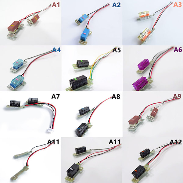 Mouse Micro Switch Button Board TTC 80M Kailh GM 8.0 for Logite A4 A4