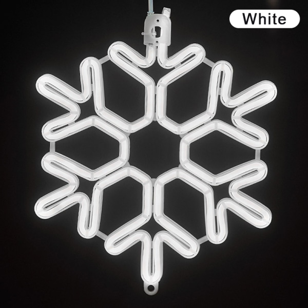 40CM Stor snöflinga String Light Outdoor Snowflake Led Hängande Red one size