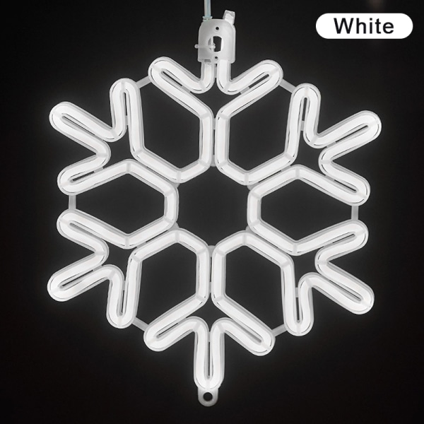 40cm suuri lumihiutalenauha valo ulkokäyttöön lumihiutale LED-riippuvainen White one size