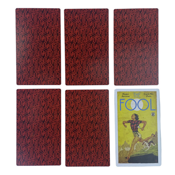 12*7cm Pulp Tarot Card Prophecy Fate -ennustuspakkaperhe Multicolor one size