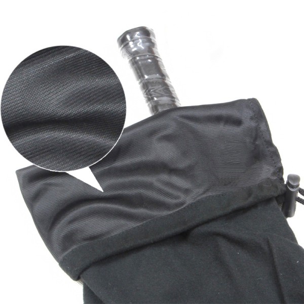 Plysj klut Badmintonracket Ball Bag Enkel skulder Vanntett Black one size