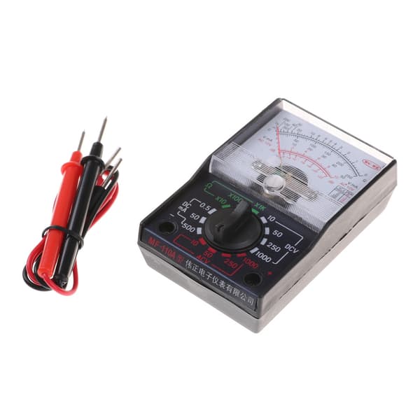 DC/AC 1000V volttimittari 250mA ampeerimittari 1K resistanssimittari analoginen 0 1