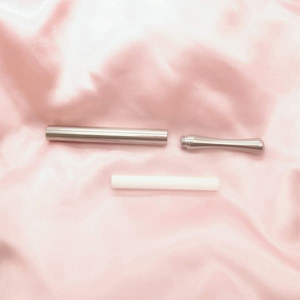 Quit Inhalator Stick Æterisk Olie Rustfrit Stål Personlig Diffuser Black 3pcs rod