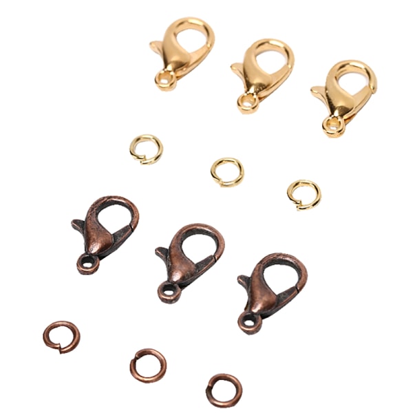 960 STK smykker gjør hummer lås kroker hoppe ring for halskjede Multicolor
