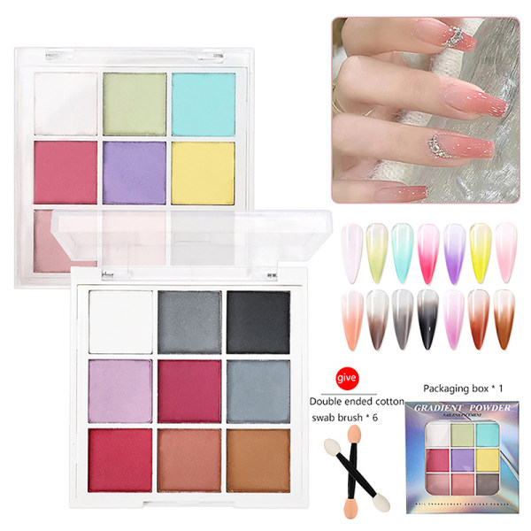 Nail Lazy Casual Nine Color Solid set A1 ONESIZE