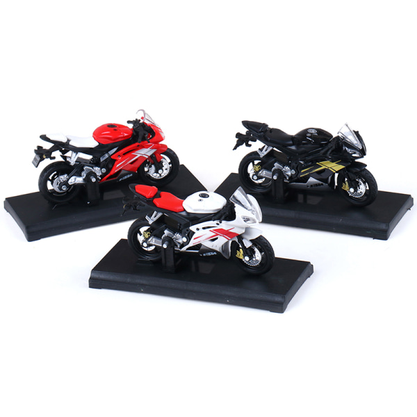 1:18 Yamaha YZF-R6 YZF R6 Blå MOTORCYKEL CYKEL DIECAST MODELL LEKSAK Red One Size