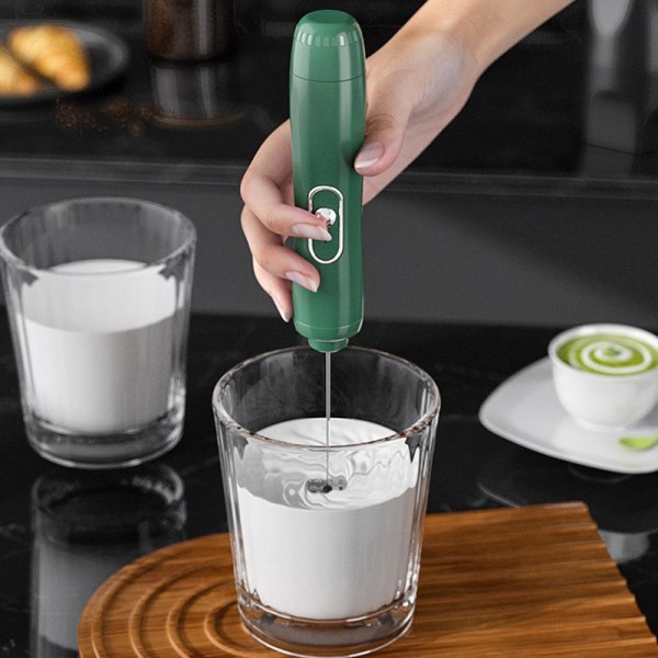 Elektrisk mælkeskummer Håndholdt drikkeskummer Kaffemixer Æg Be Green onesize