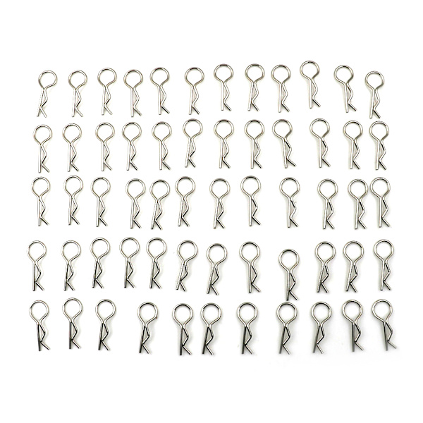 100 stk. rustfrit stål kropsclips Pin Shell til 1/10 1/16 RC HS 0 1