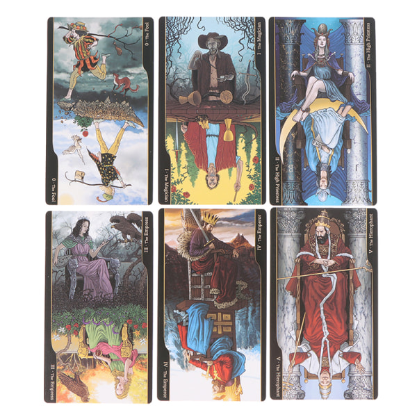 Tarot av sisjoner Tarot Prophecy Divination Deck Family Party Bo Multicolor one size