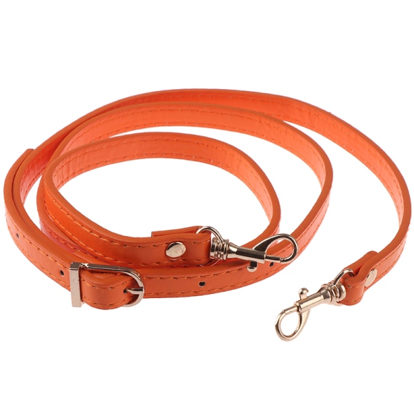 120 cm læder skuldertaske Håndtag Pung Strap Håndtasker Bælte Str Orange