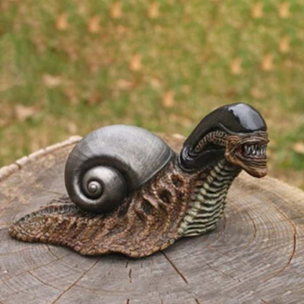 Aliens Snegle Statue Figur Statuer Model Dukke Fødselsdagsgaver Vedr Black one size