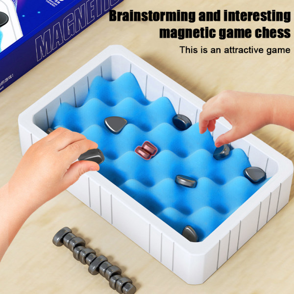Magnetisk effekt skaksæt spil Sjovt forældre-barn interaktiv Che A2 A2