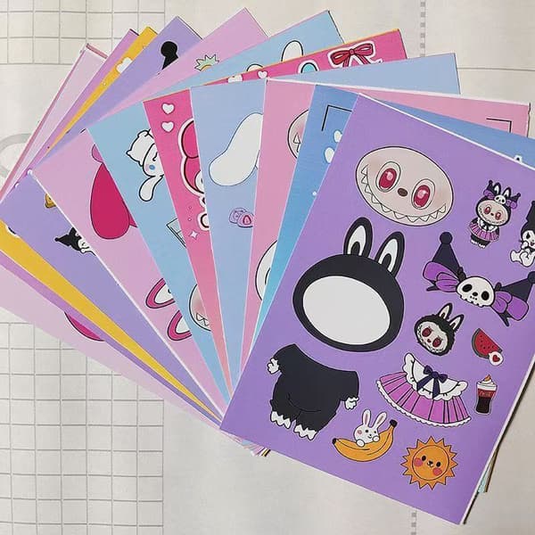 6-38 st e Labu Utsmyckningsdekaler DIY Handkonto Scrapbook Dekaler A13