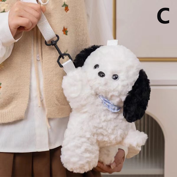 Plush Katt Axelväska Mjuk Valp Axelväska Pingvinväska W C
