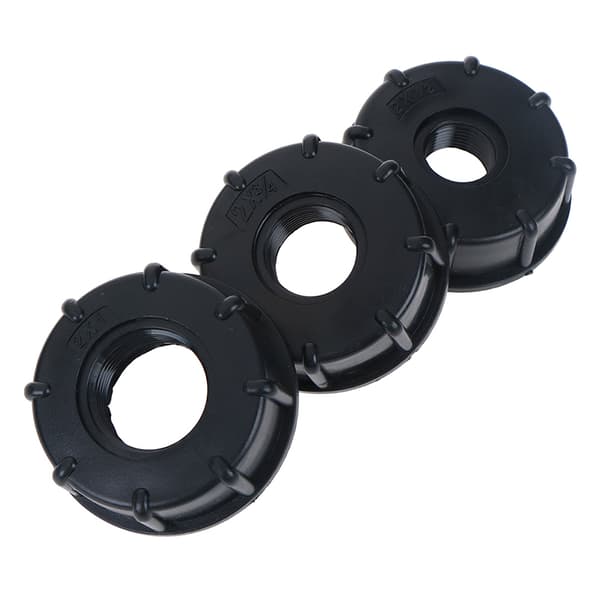 1/2" 3/4" 1" gevind IBC Tank Adapter Postevandsstik Udskift Black C (1 inch)