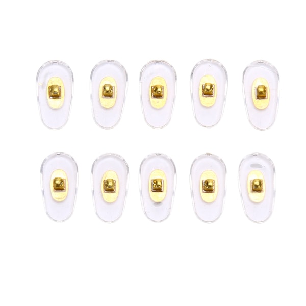 10 par silikone anti-slip næsepuder til briller Briller Acc Gold