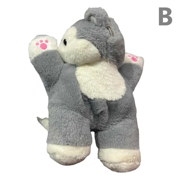 Plush Katt Axelväska Mjuk Valp Axelväska Pingvinväska W B