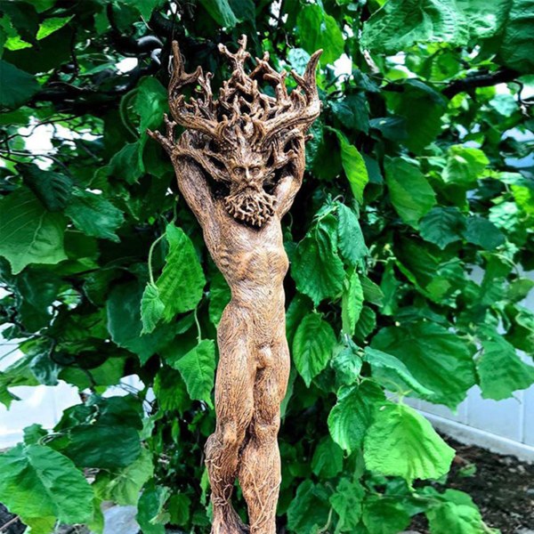 1 stk Resin Forest Goddess Have Statue Have Håndværk Deco A one size