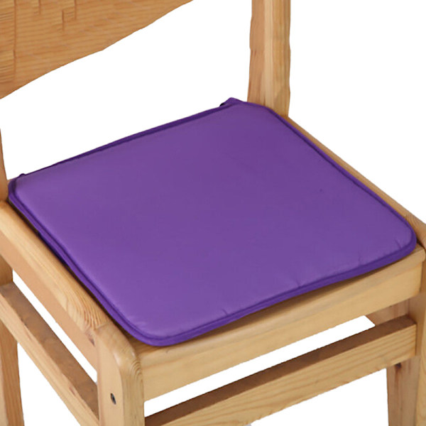 Pute Kontorstol Hage Innendørs spisestue Seteunderlag Tie On Squar purple 6Pcs