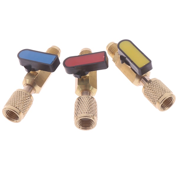 1/4" han til 1/4" hun SAE lige kugleventil AC opladning Fo one size