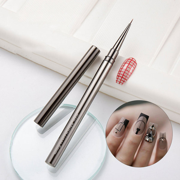 Nail Art Brushes Liner Detailer Striping Brush Gel Polish Manic 15MM onesize