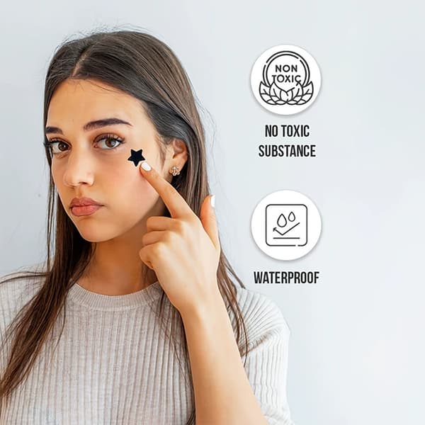 360 stk. farverige usynlige bumsefjerner hydrokolloid mod akne Black 1