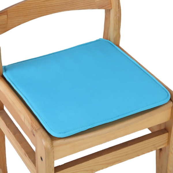 Pute Kontorstol Hage Innendørs spisestue Seteunderlag Tie On Squar sky blue 6Pcs
