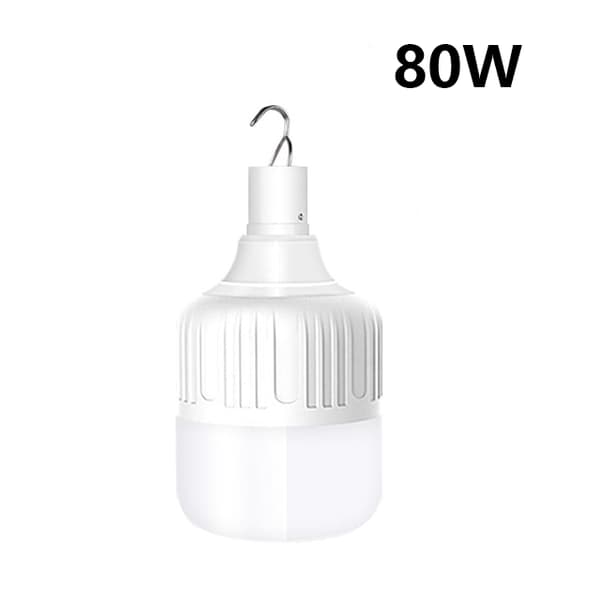 USB Genopladelige LED Nødlys Hus Udendørs Bærbar La White 100W