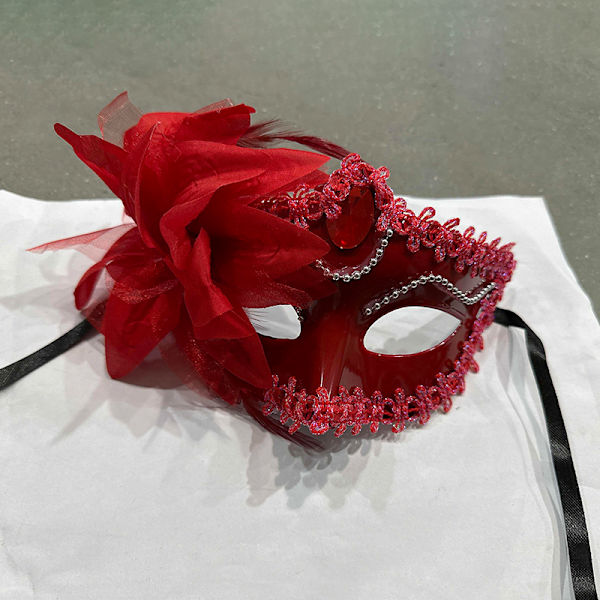 Halloween Princess Mask Stor Lilja Mask Prinsessklänning Mask RD 20*10*10
