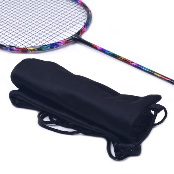 Plysj klut Badmintonracket Ball Bag Enkel skulder Vanntett Black one size