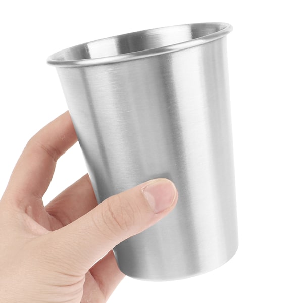 1 STK Praktiske kopper i rustfrit stål Miniglas til vinporta Silver 350ml
