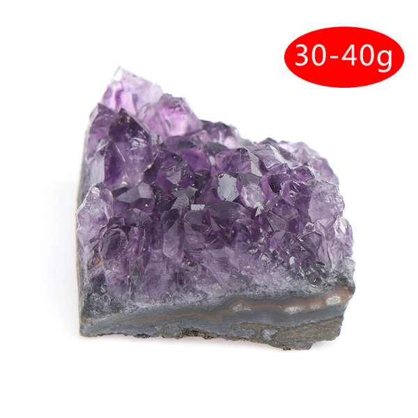 Luonnollinen ametistiklusteri Quartz Crystal Mineral Eximen Healin Large