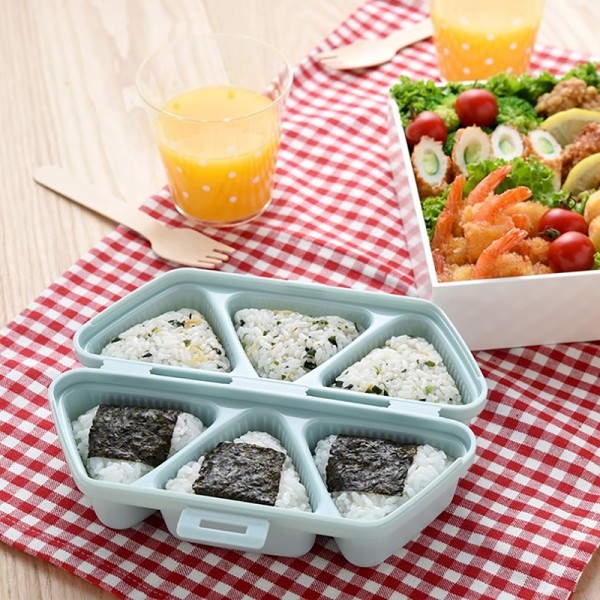 Trekant Sushi Form Press Trekant Rice Ball Makers Form Bento Blue Onesize