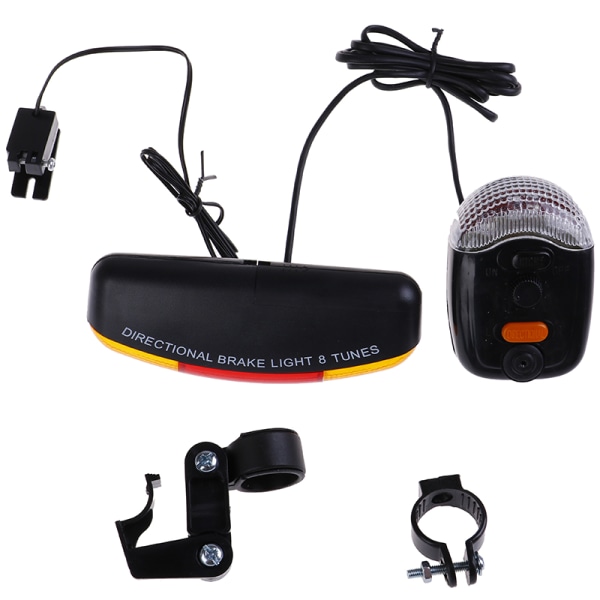 Mångsidig mountainbike blinkers + cykel bakljus + Horn One Size One Size