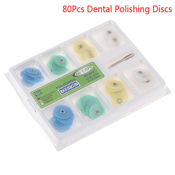 80st Finishing Dental Disc Polerremsor Dorn Hartsfyllning White one size