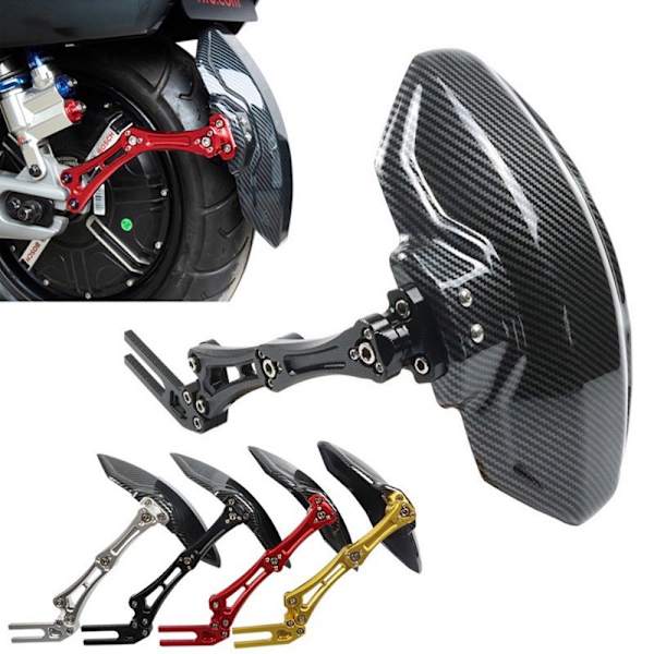 Motorcykelskärmar i kolfibertexturerade fendrar Elfordon A
